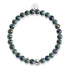 Jaspe Vert Minuit | Argent sterling .925 | Bracelet de perles de pierres précieuses de guérison